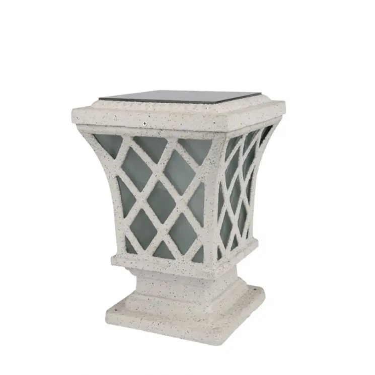 6V high-end aluminum outdoor pillar LED aluminum solar garden light