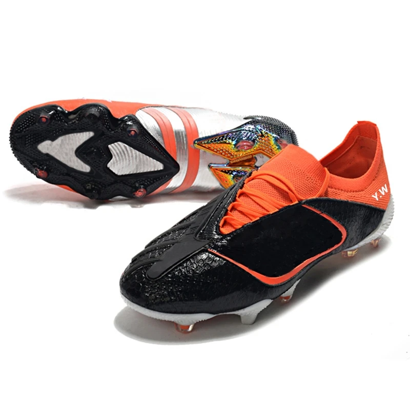 New Long Nails Broken Nails Non-slip Artificial Turf Training Competition Shoes Rare Retail Football Boots Indoor