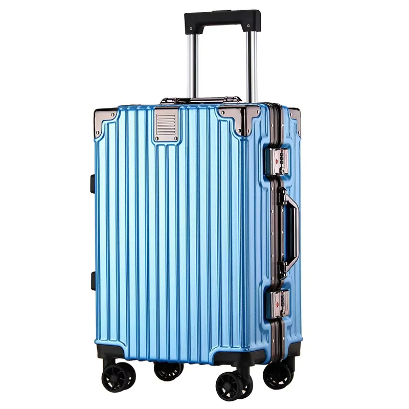 Wholesale unisex stylish and portable Boarding Luggage sturdy durable  universal wheel suitcases