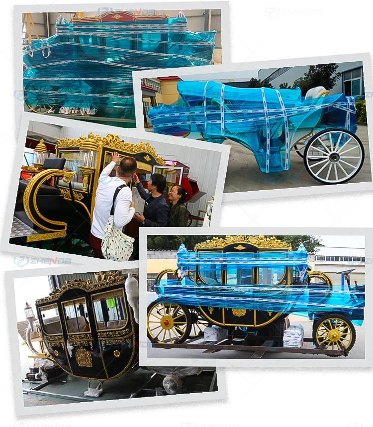 Custom designed Royal horse carriage High quality Royal horse carriage  Electric Royal horse carriage