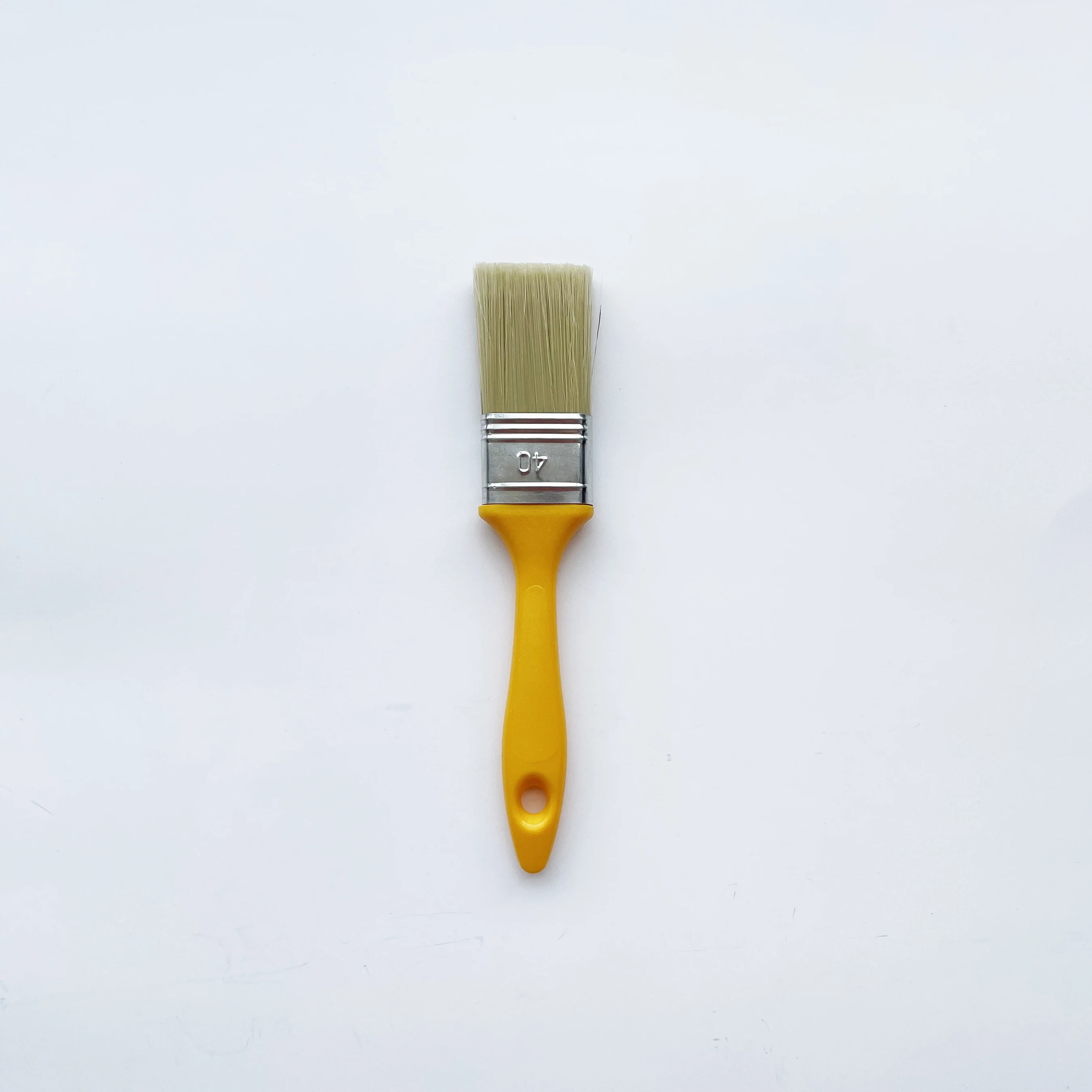 Wide Flat Bristle Stain Brushes Red Plastic Handle Paint Brush for Wall Cabinets House Touch-ups Cleaning