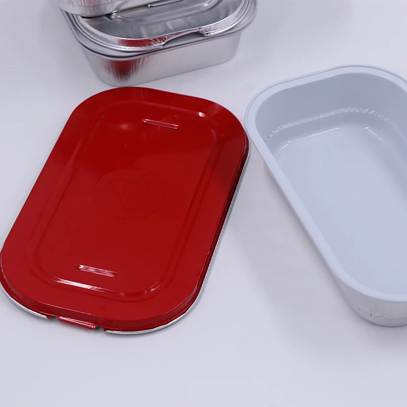 Customized Eco-Friendly Reusable Portable Foil Lunch Boxes Aluminum Foil Containers