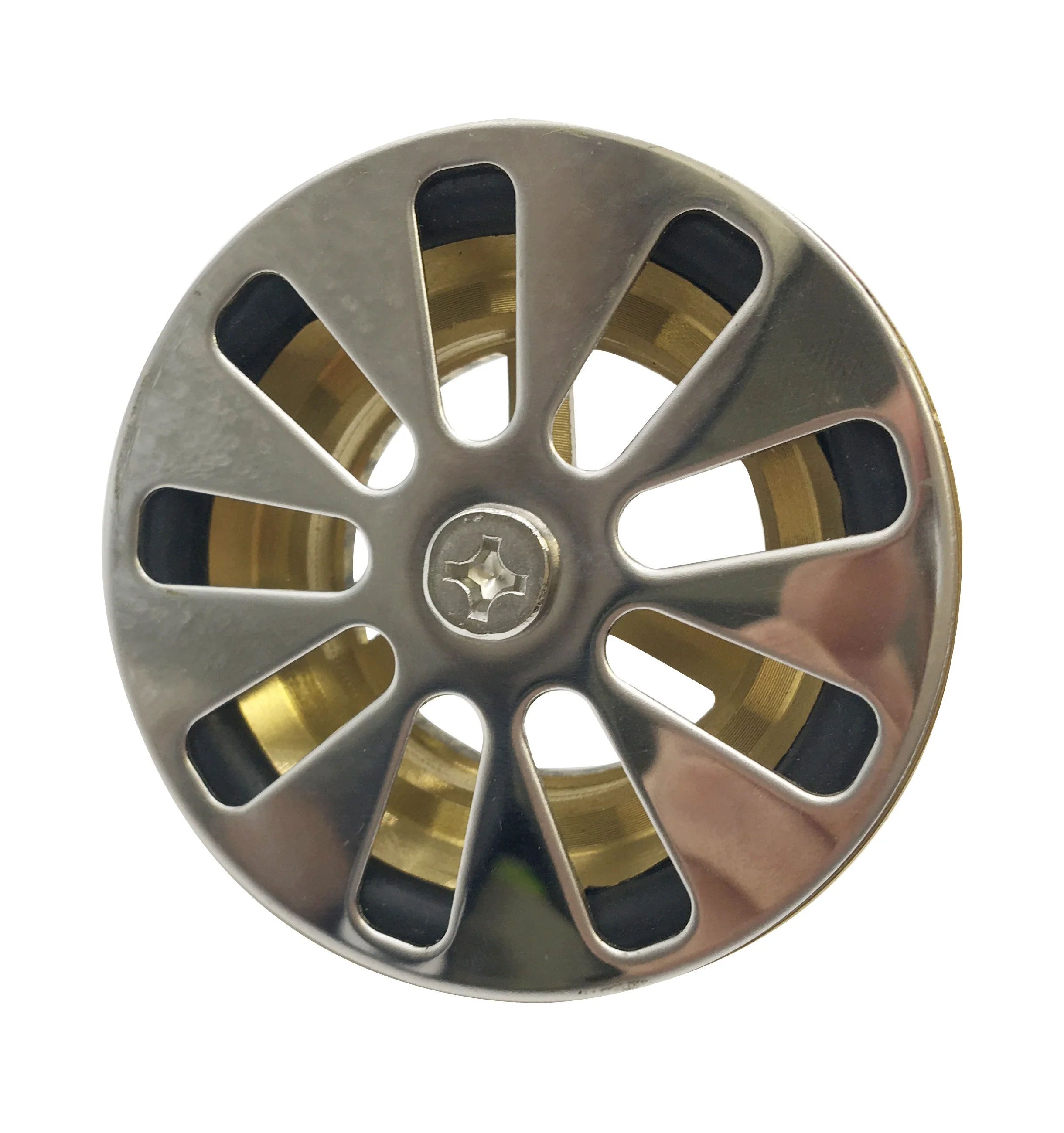 ND102 Screw Public Use Wash Basin Rubber Plug Waste Kitchen Basin Waste Sink Waste Drain Basket Sink Strainer OEM ODM Modern