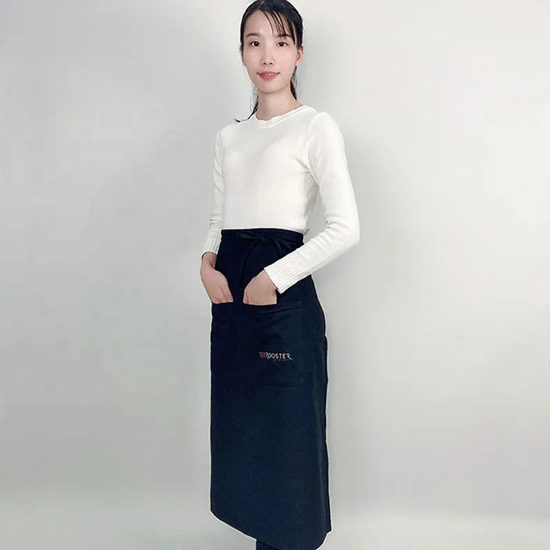 Wholesale Custom Cooking Disposable Aprons Kitchen Apron Canvas Cotton Chef Barber Apron