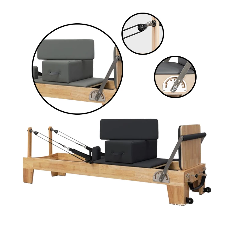 NQ SPORTS Wooden Alloy Spring Pilates Bed with Tower Adjustable Multifunctional Multi-Style Pilates Training Equipment