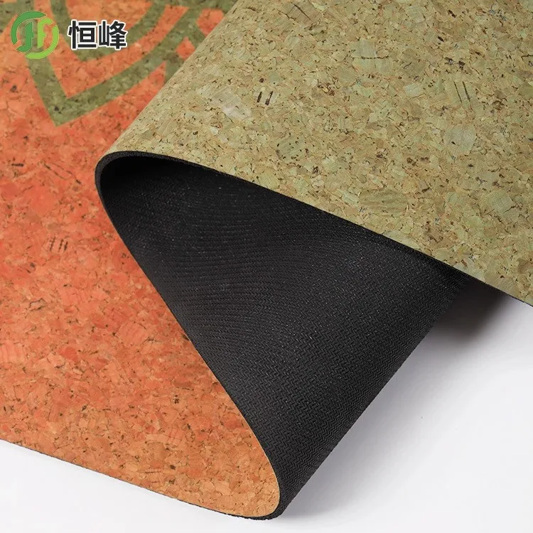 
Cork rubber yoga mat eco-friendly 6mm Sport mat Custom yoga Non-slip fitness mat 