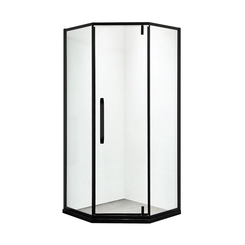 Bathroom Folding Hinged Tempered Glass Shower Partition Sliding Door  Bath shower Enclosure Room Cabin