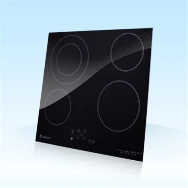 Customized 4mm Black External Ceramic Smooth Surface Glass Induction Cooker Glass