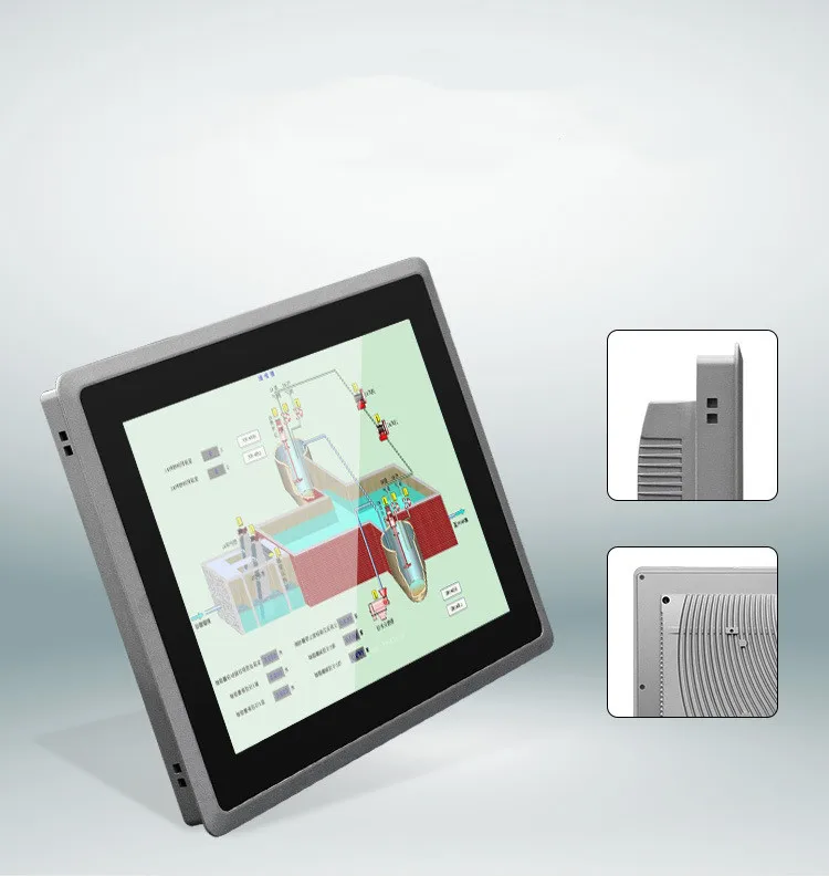 High Brightness 12.1 15 17 19 Inch 1024x768 Grade Sunlight Readable Waterproof Industrial Capacitive Lcd Touch Screen Monitor