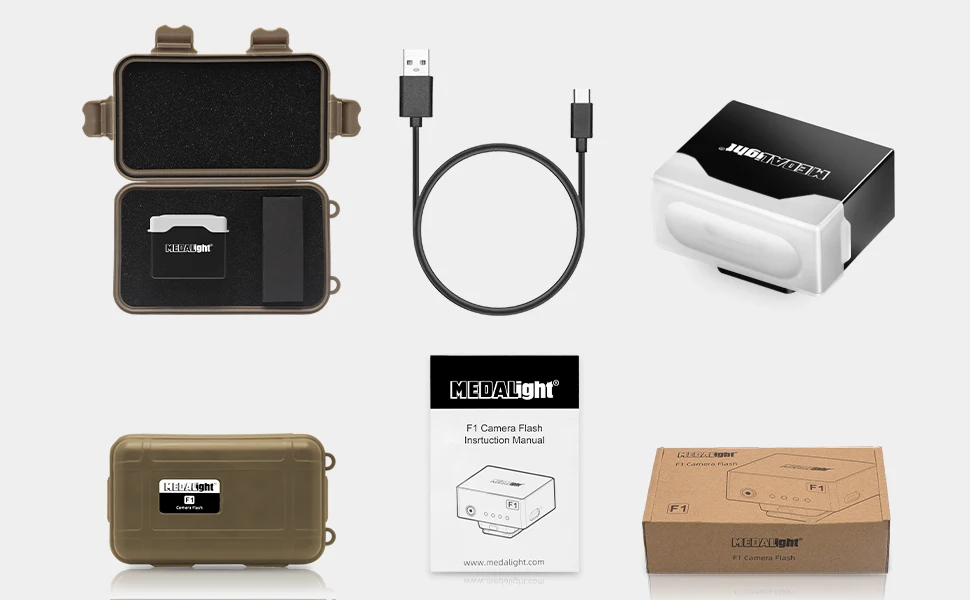 Mini Aluminum Flashlight Portable Digital On-Camera Flash Speedlight Hot Shoe Mount Flashlight for DSLR Cameras