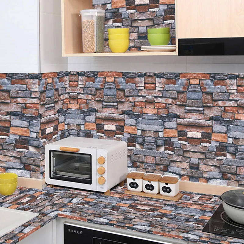 wall stick for interior decoration brick 3d wall panel pe foam Bathroom Kitchen Decor Wallpaper Wall Coating Sale Waterproof