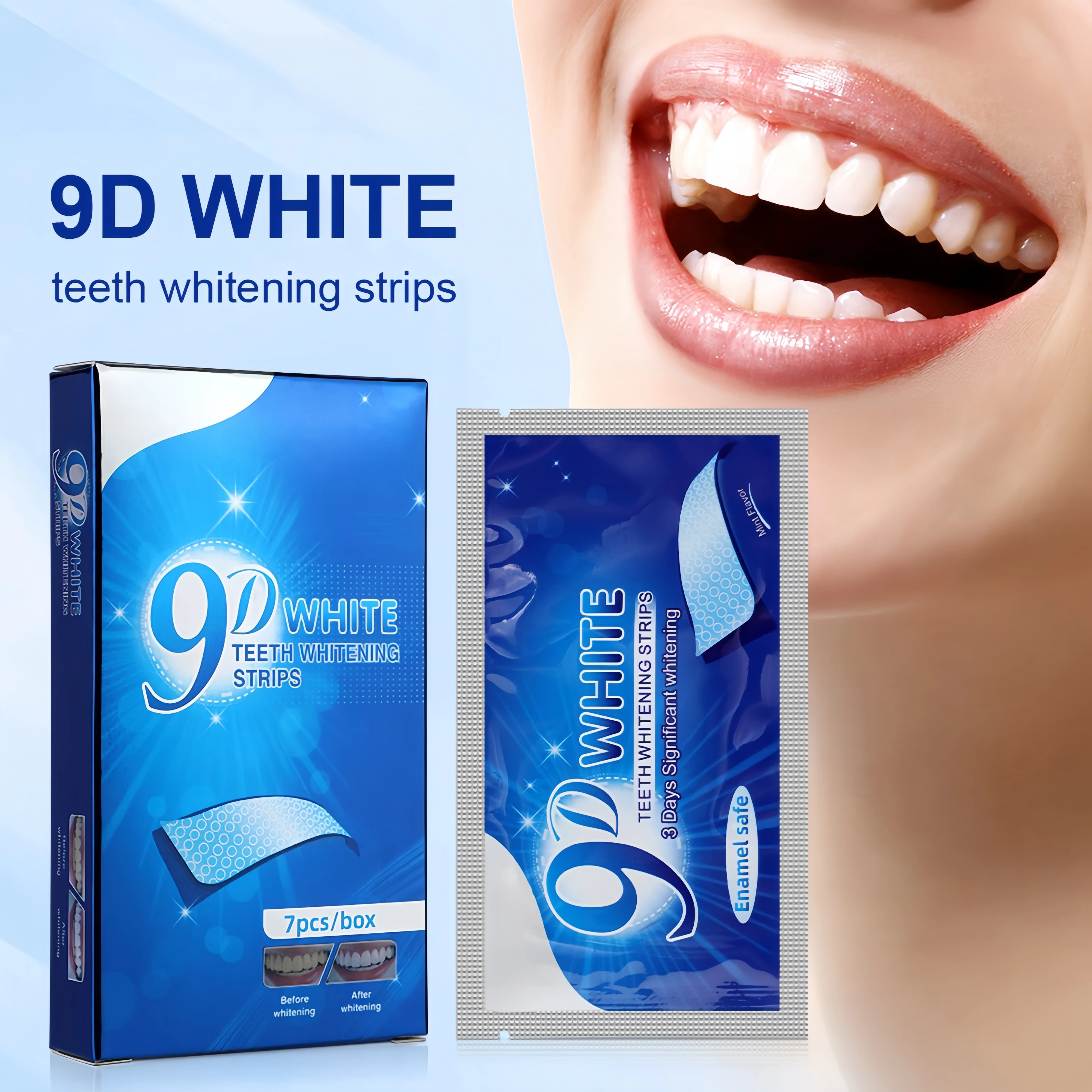 Factory Outlet Mint Flavour Teeth Whitening Strips Oral Hygiene Teeth Whitening Kit for Sensitive Teeth