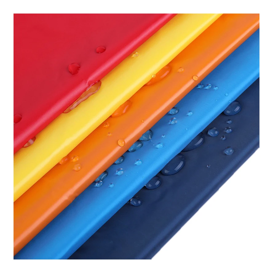 
400T Trilobal Nylon Taffeta waterproof calendered fabric (100 colors in stock) for sun protection jacket fabric 