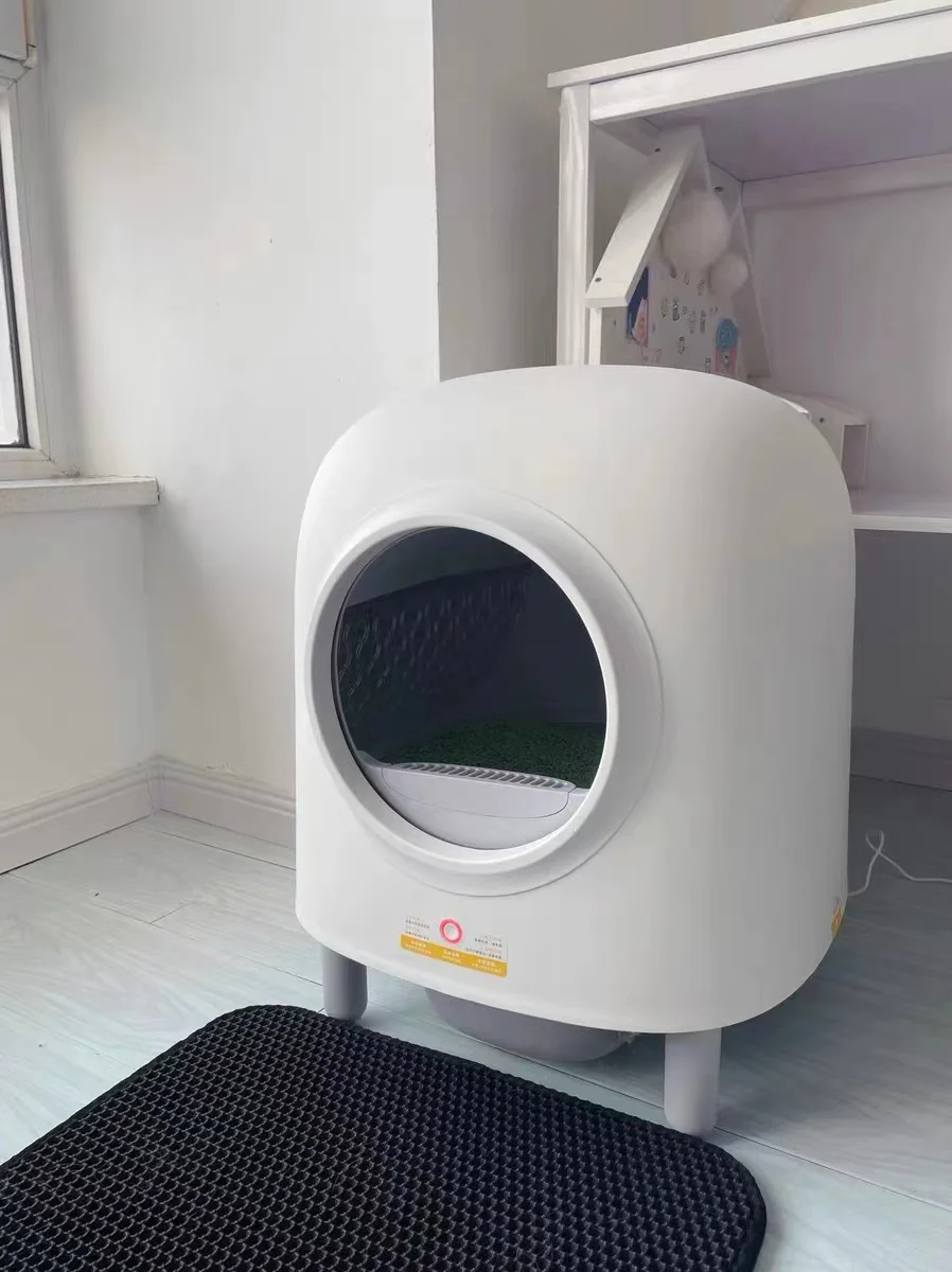 6L Electronic Pet Cat Litter Box Automatic Self Cleaning Semi-closed Petree Cat Tray Pet Toilet Smart APP Control Pet Supplies