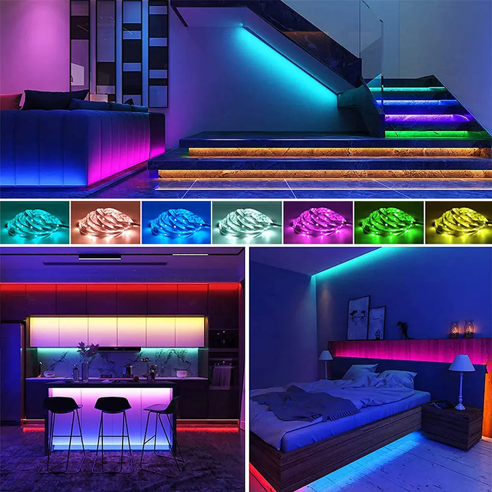Led Strip Light APP Or Wifi Control Indoor Decoration 5m 10m Waterproof SMD 5050 LED Strip Lights