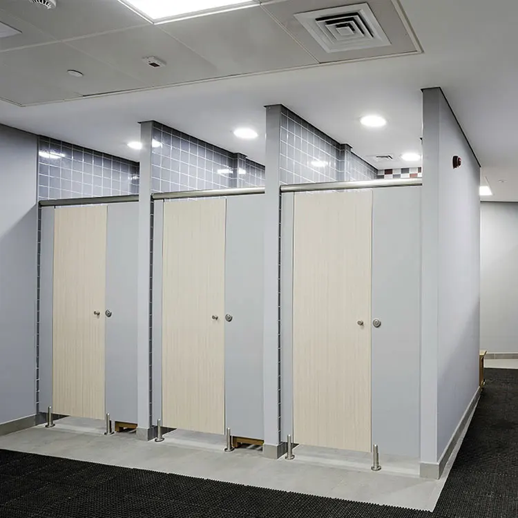 Train Station Water Resistant  Airport Toilet Partition Stalls Waterproof Anti-Corrosion Restroom Wall Partitions For Toilets