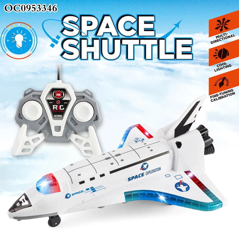 4CH Spcae Shuttle Remote Radio Control Rc Scale air Plane Toy 2024 With Light Sound