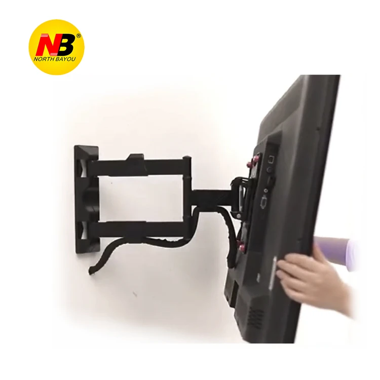  Настенный кронштейн NB P4 32-55 дюймов для ЖК-экрана выдвижной стальной поддержка VESA поворотный наклонный Кронштейн