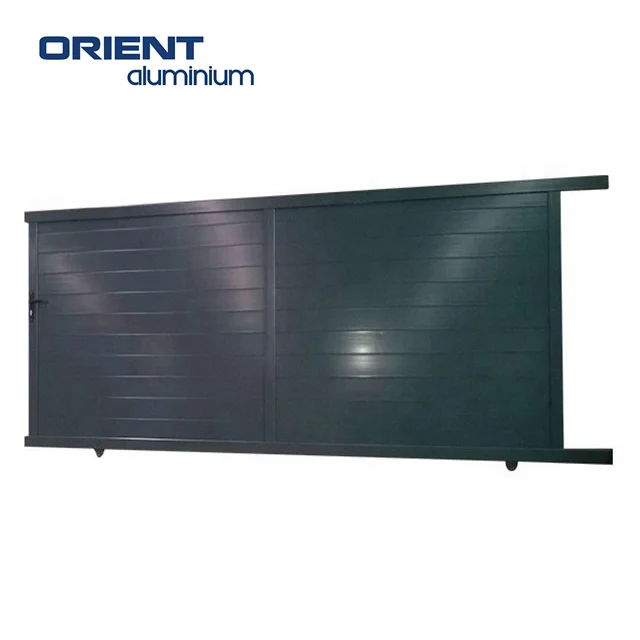 Shandong Automatic Modern Aluminium Modern Gate Kit Main House Aluminium Gate Courtyard Single Aluminum Gate Garden Gates Prices