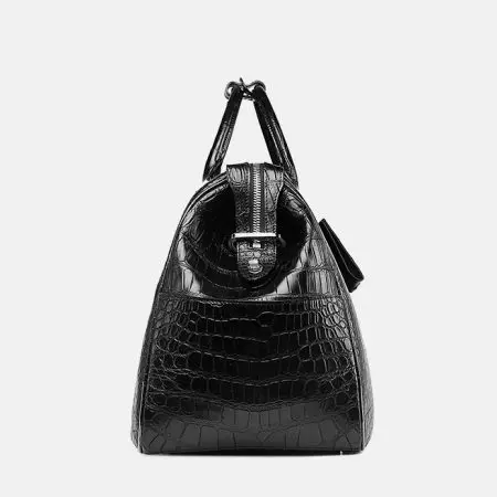 Crocodile leather high grade duffel bags for men, leather travelling bag