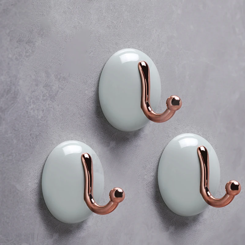 New Patent Product Novelty Stick Hooks Wall Mount Hanging Key Hooks Shower Door Hook