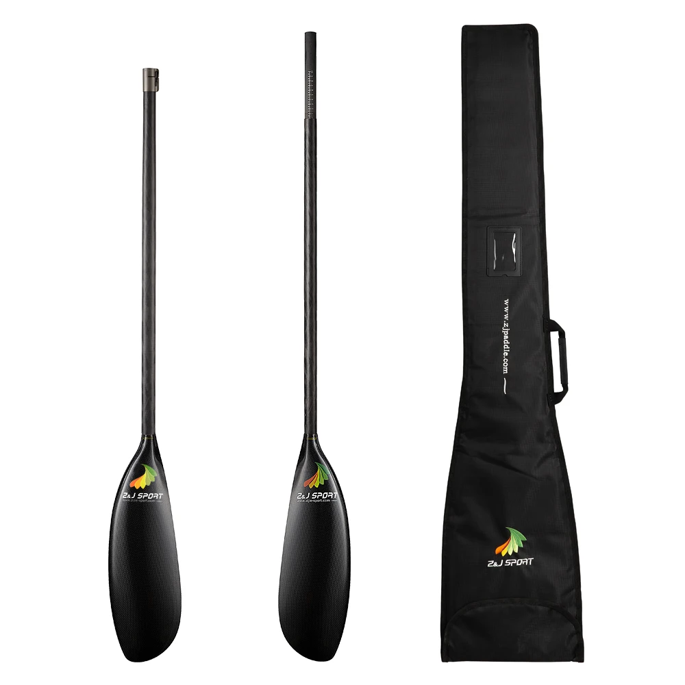 2021 ZJ Sport Carbon fiber oval shaft racing kayak paddle made in China