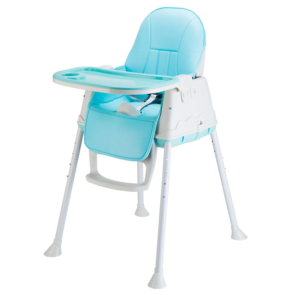 Hot sale eco friendly plastic foldable high chair baby feeding