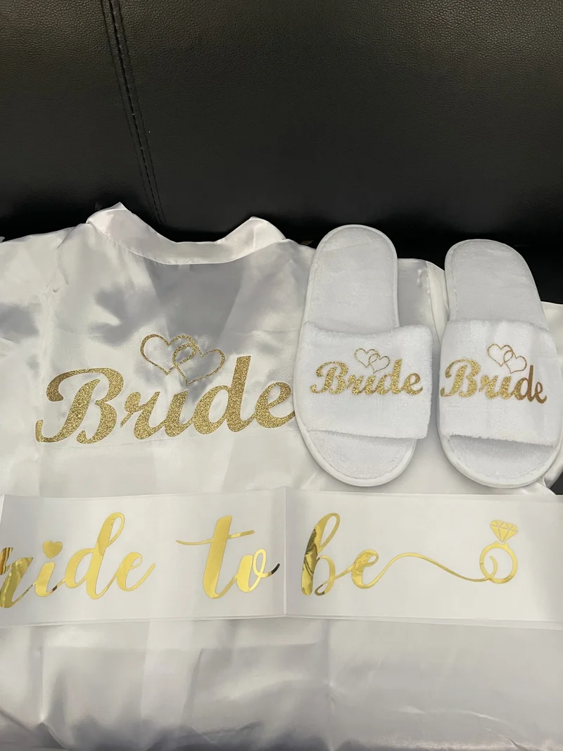 Custom Bride Bridesmaid Slippers Women Disposable Slippers For Wedding