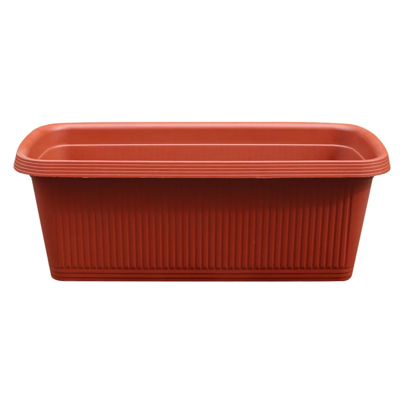 Wholesale Thickened Square Plastic Flower Pot Indoor Vegetable Planting Box with Nursery Trays Lids Balcony Household Leek Basin