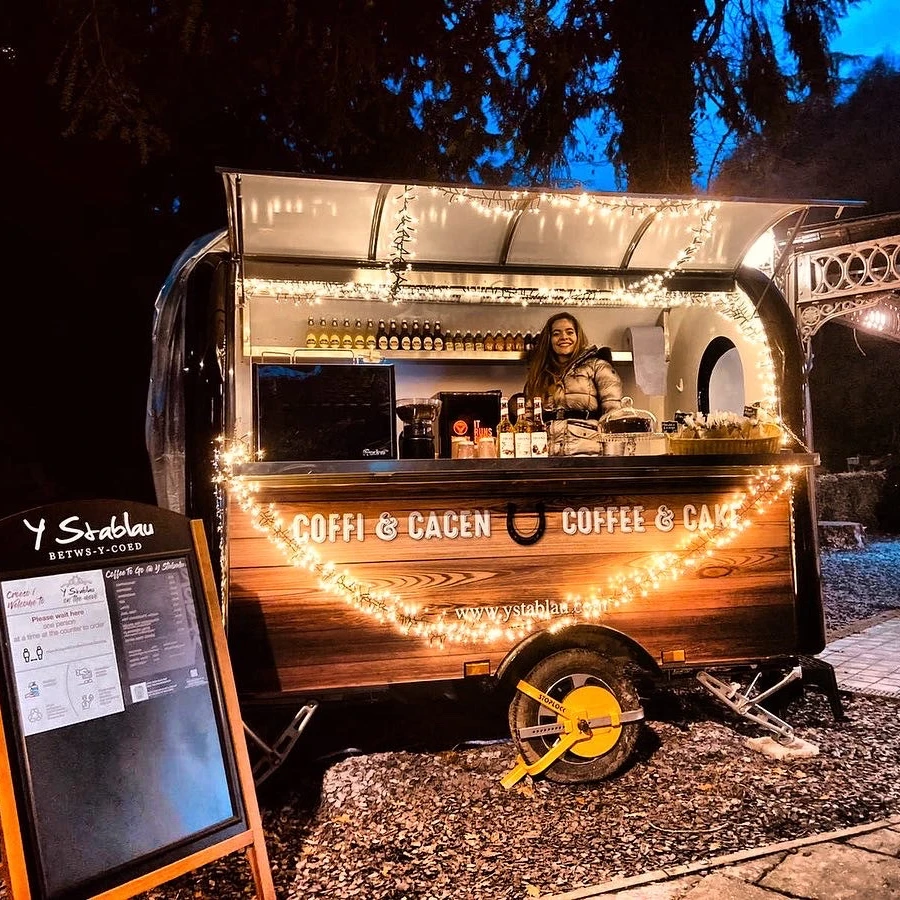 Street Kitchen Catering Mobile Snack Kiosk Food Vending Cart