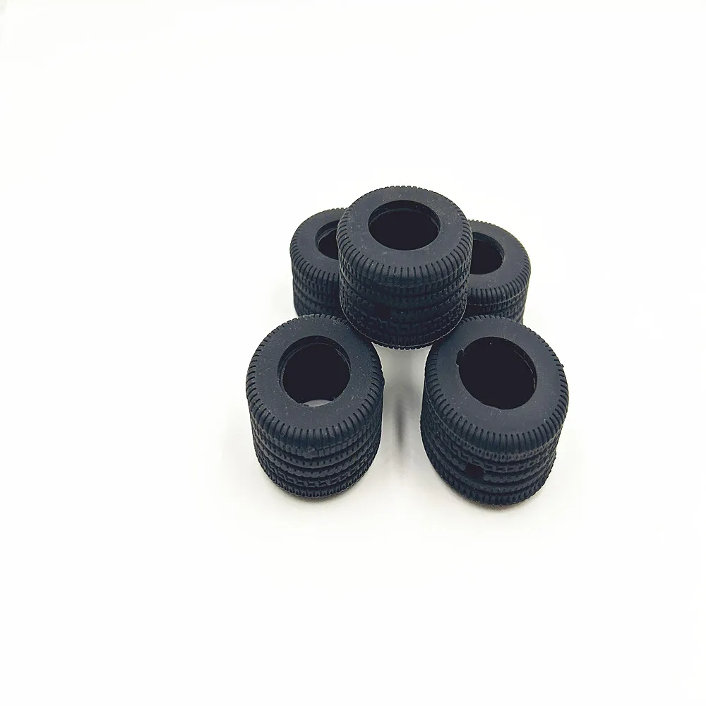 China factory made silicone material Toy car company logo printed Toy car accessories silicone Tyre round shape