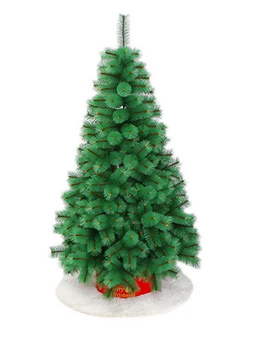 Wholesale PVC PINE Christmas Tree Large Green Rustic Artificial Christmas Tree Decoration Environmentally Friendly Metal Base