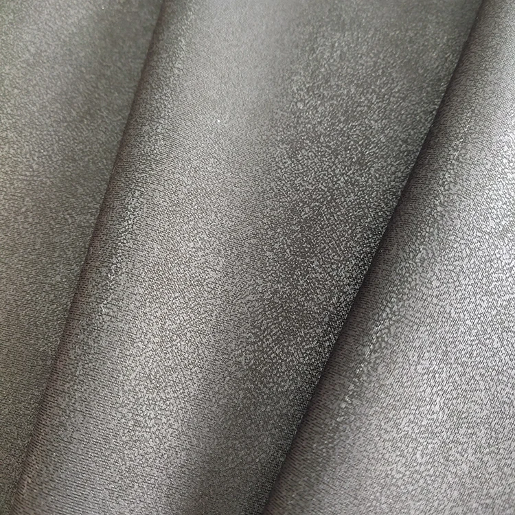 
Foiling brushed fleece fabric 94% polyester 6% spandex knit fleece for coats and pants 