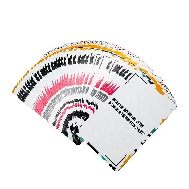 High-Quty Custom Game Poker Card Printing Wholesale Flash Card Advertising  for Promotional Usage