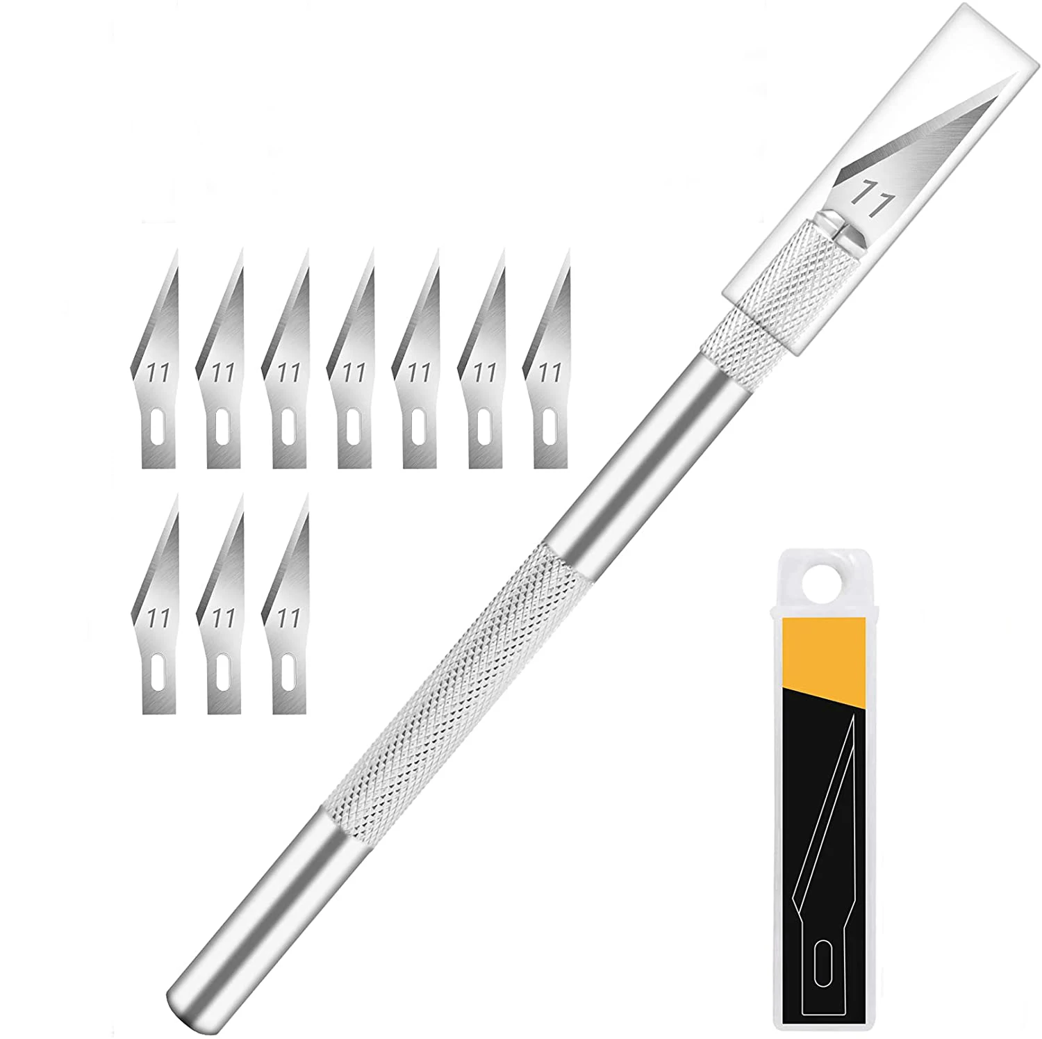 Homesun Multi-functional Precision Cake Carving Craft Knife With 5pcs Blades Diy Carving Craft Hobby Knife Razor Tool Set