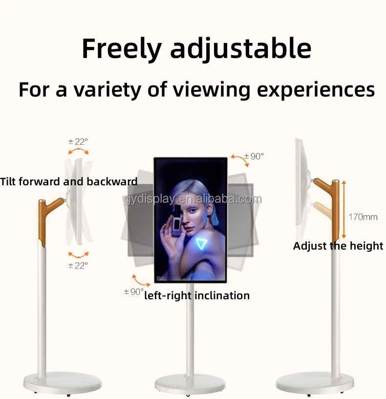 Portable 65 inch rotation Smart TV