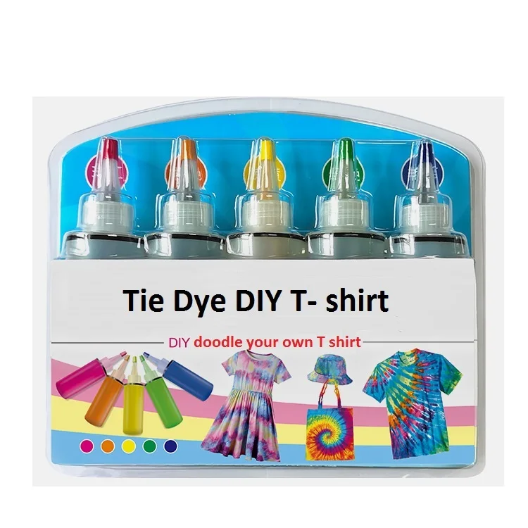 Tie Dye Kit All-in-1Tie Dye Set with Pigments Rubber Bands Apron Table Covers for Craft Arts Fabric Party DIY Handmade