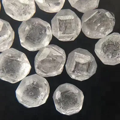 1 Carat up Uncut Rough White Lab Grown HPHT CVD Synthetic Diamond Rough Diamond Prices Per  Carat