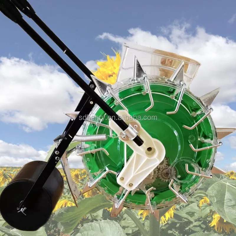 Hand push farming seeder easy use drum seeder