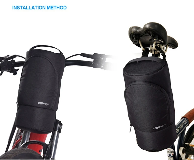 Custom 5.5L Polyester Travel Waterproof Touring Cycling Small Outdoor Bicycle Cycle Pouch Mountain Rear Bike Saddle Bag