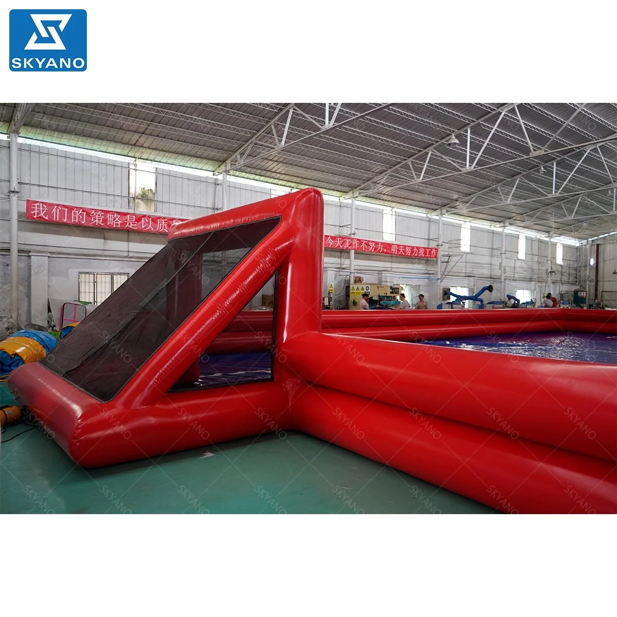 Large Inflatable Soap Soccer Playground Football Field