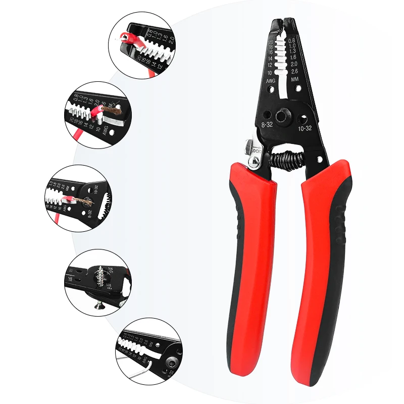 KAIWEETS Multifunctional Wire Stripper for Multi Angle Cutting Pliers Wire Stripper Tool