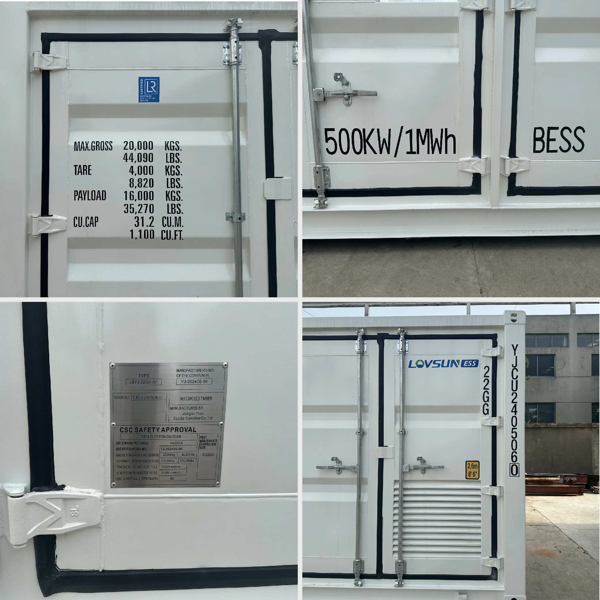 500KW 1MW off grid solar power system lithium storage solar energy battery systems utility energy storage container