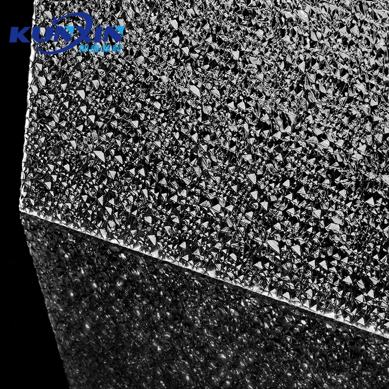 Interior Design Home Decoration PMMA Wall Panels Clear Textured Cracked Ice Pattern Acrylic Sheet