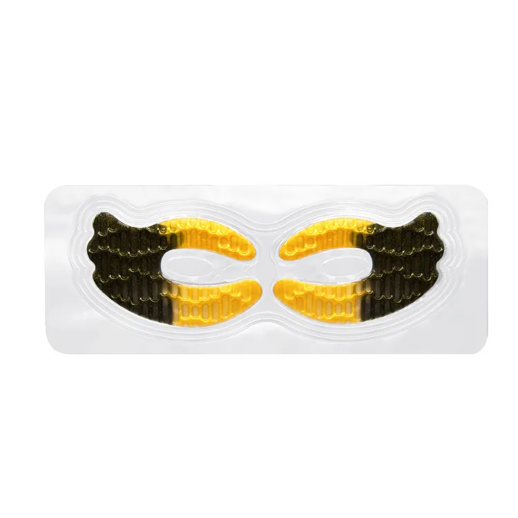No Logo Butterfly Shape Gold Crystal Eye Mask Hydrating Dark Circle Under Eyes Collagen Eye Patch Parches Para Ojos