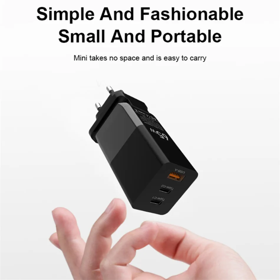 Amazon Effective Cell Phone Charger Portable wall adaptor 65W Fast Charging