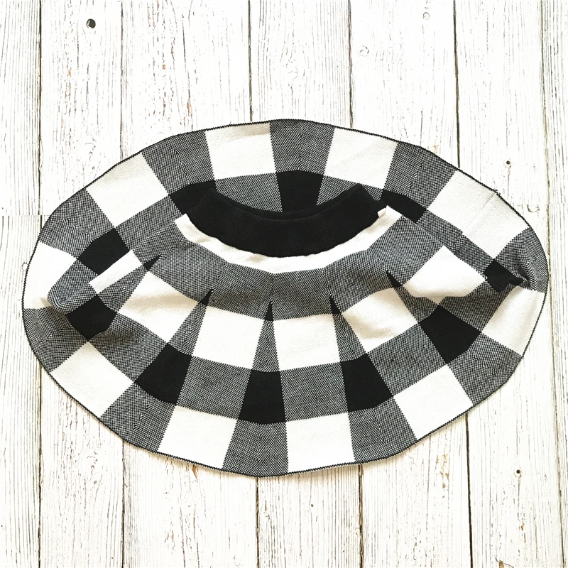 Children Clothes Girls Sets Fall And Winter Child Clothing Knit Plaid Girls Outfits