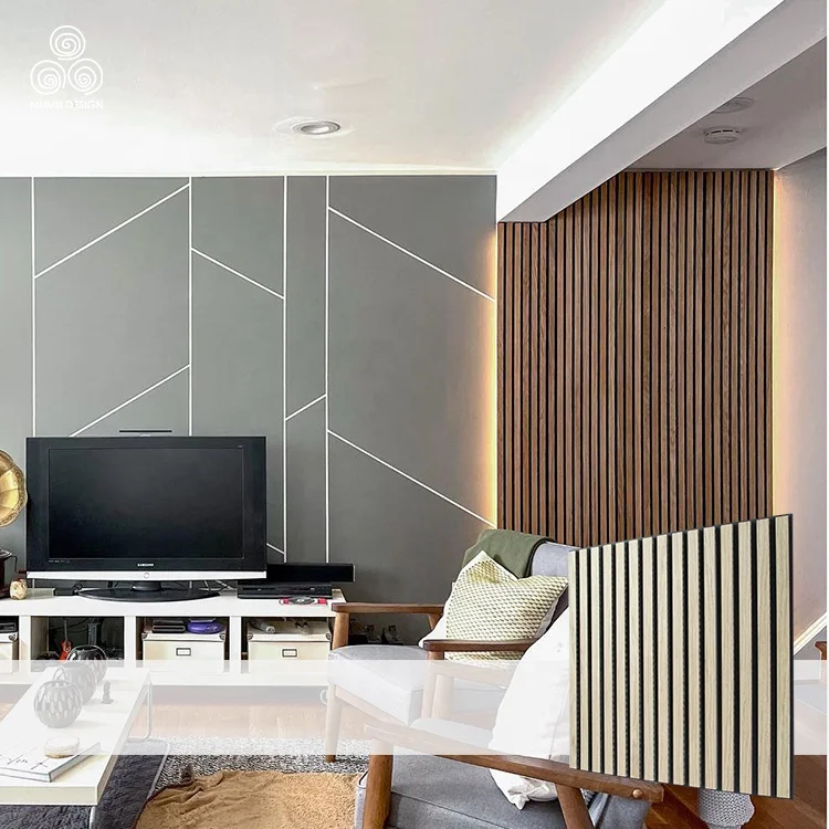 Новинка акустическая художественная Звукоизоляционная панель MUMU художественное украшение интерьера средняя плотность древесно-волокнистая плита звукоизоляционная