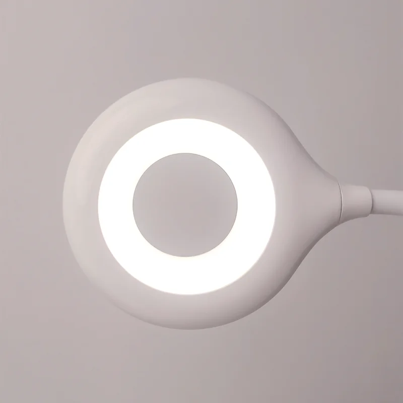 Новинка, лидер продаж, Беспроводная маленькая прикроватная Светодиодная лампа с сенсорным управлением, батарея 1800 мАч, 30 симпатичных пластиковых белых ламп для спальни