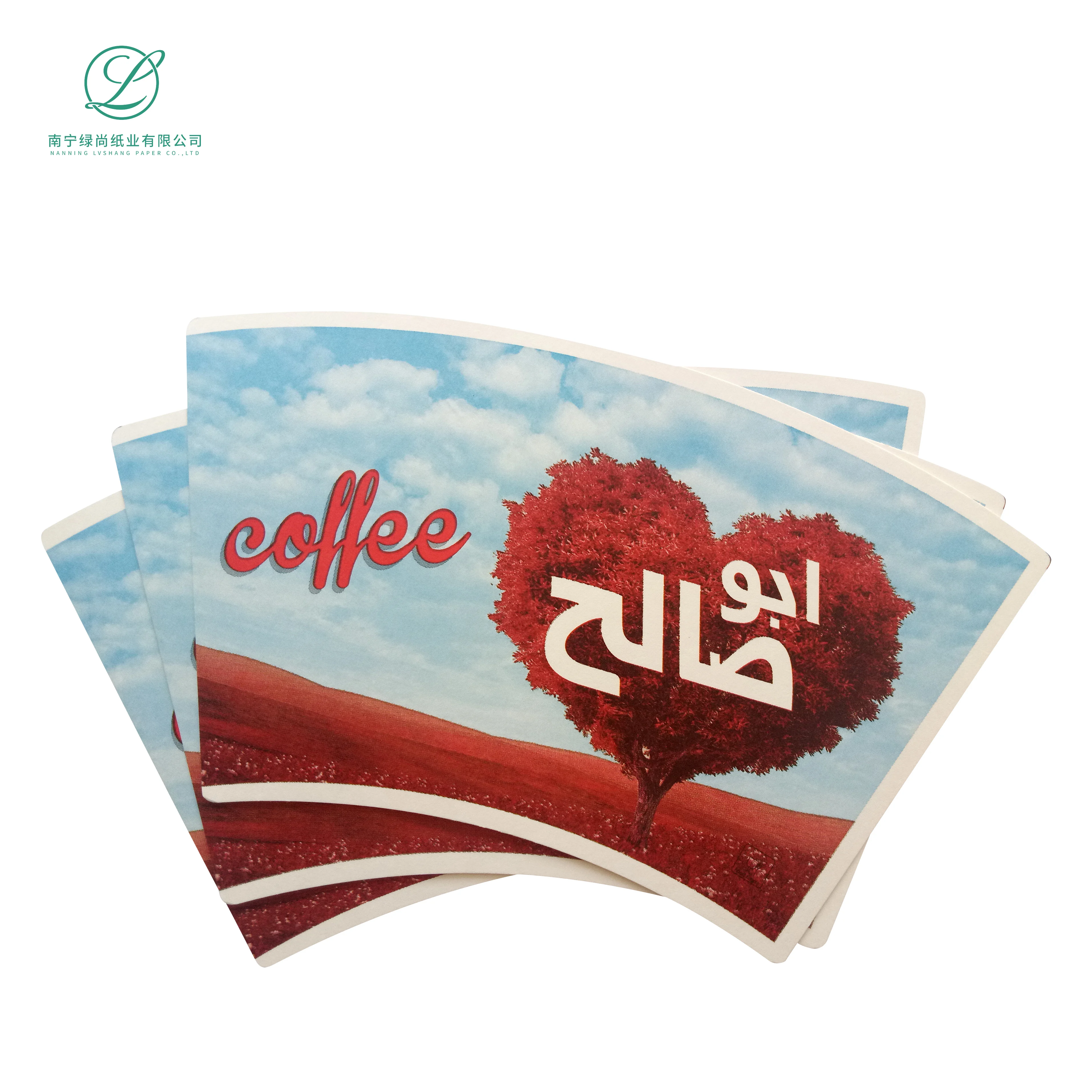 
Disposable raw material for paper cups single wall pe coated paper cup fan in stock 